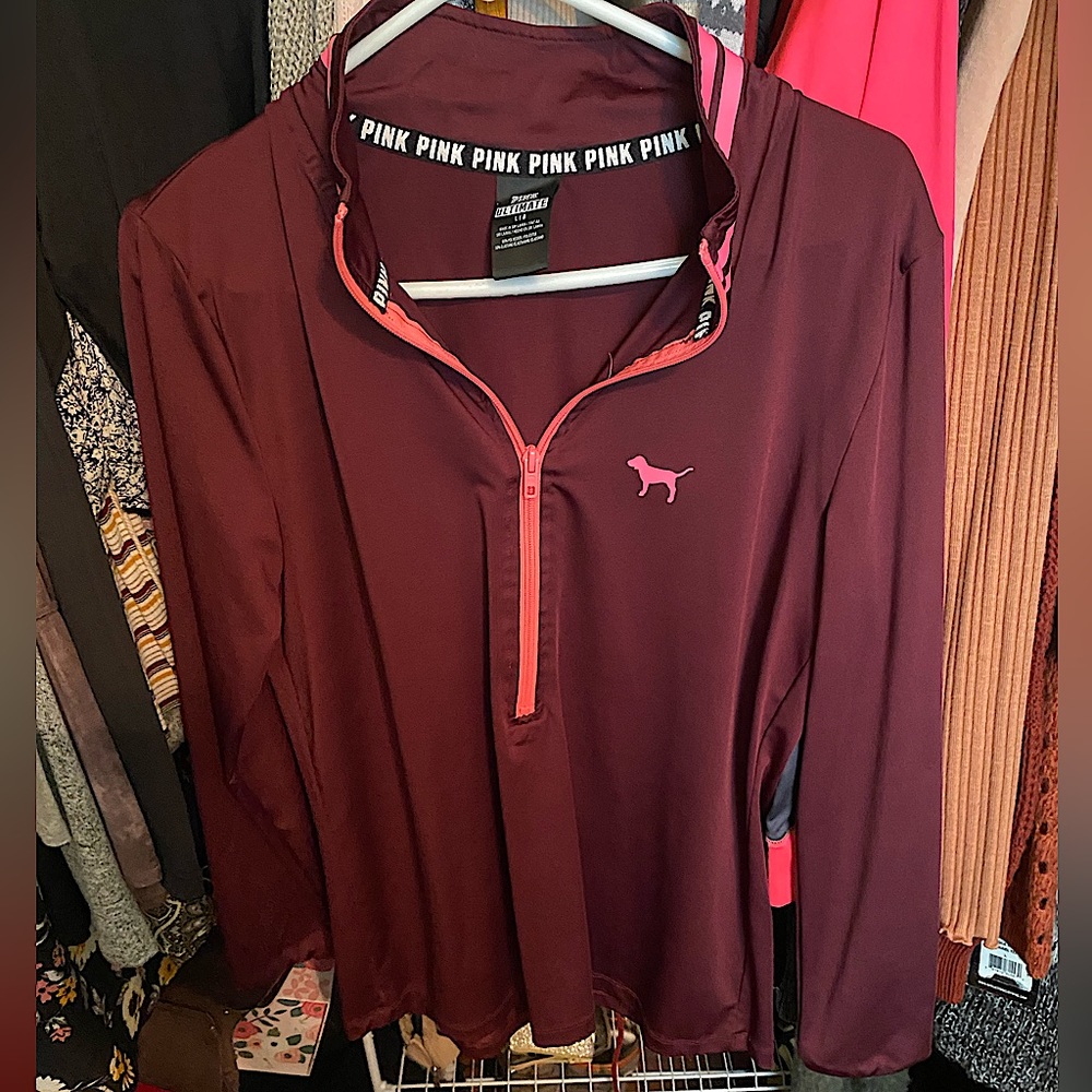 PINK half zip top💗